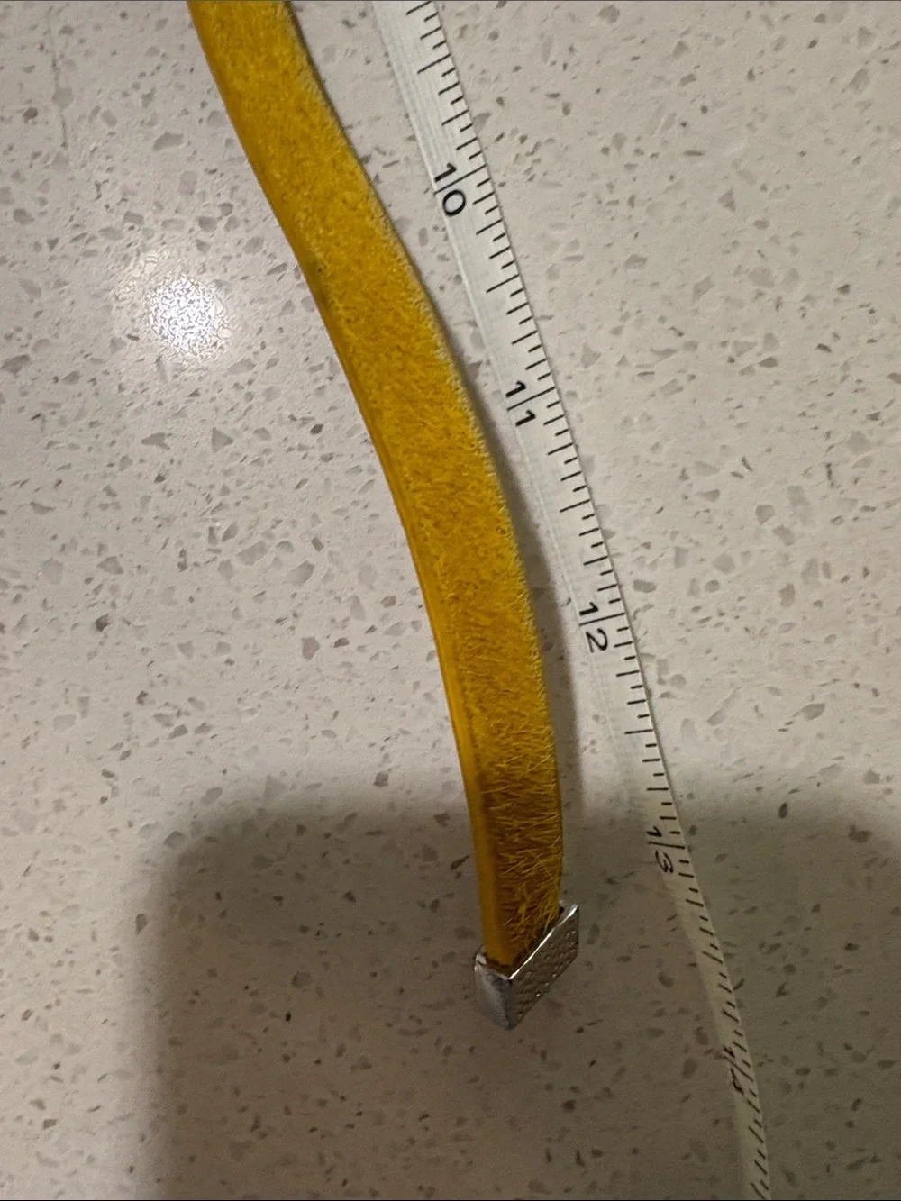 Rustic Cuff Yellow Double Wrap Leather Bracelet with Silver Clasp